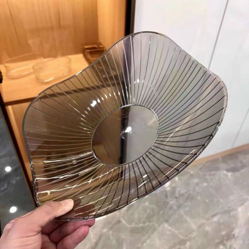 Set 3 đĩa Nhựa Acrylic Trong phong cách đơn giản cứ phải gọi là đỉnh của đỉnh