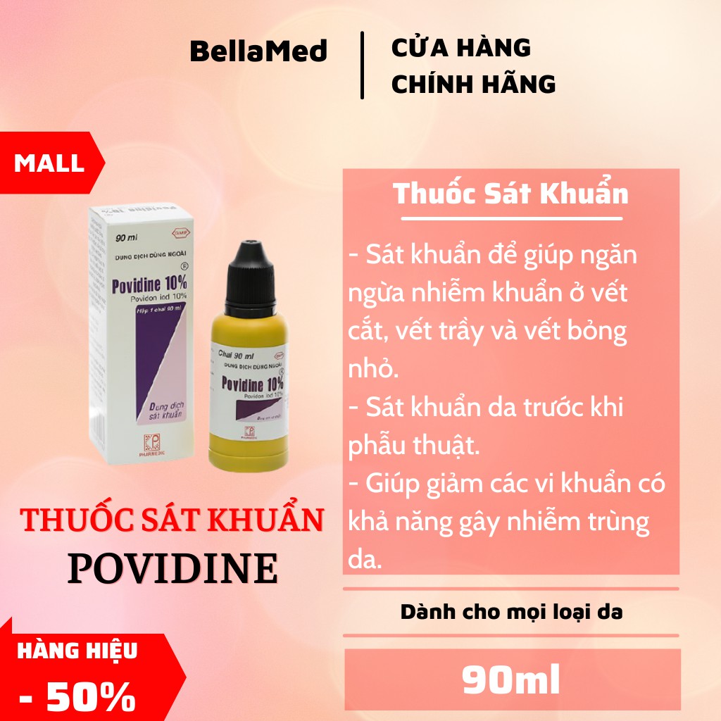 Dung dịch sát khuẩn Povidine 90ml