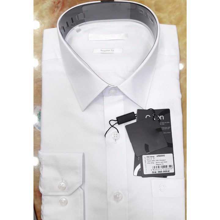 Áo Sơ Mi Nam Trắng Trơn Chất Lụa Mềm Mịn | BigBuy360 - bigbuy360.vn