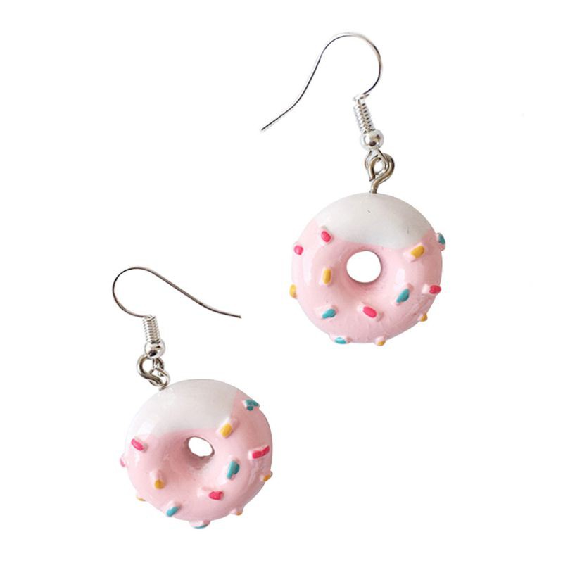 Khuyên tai bánh donut mini dễ thương