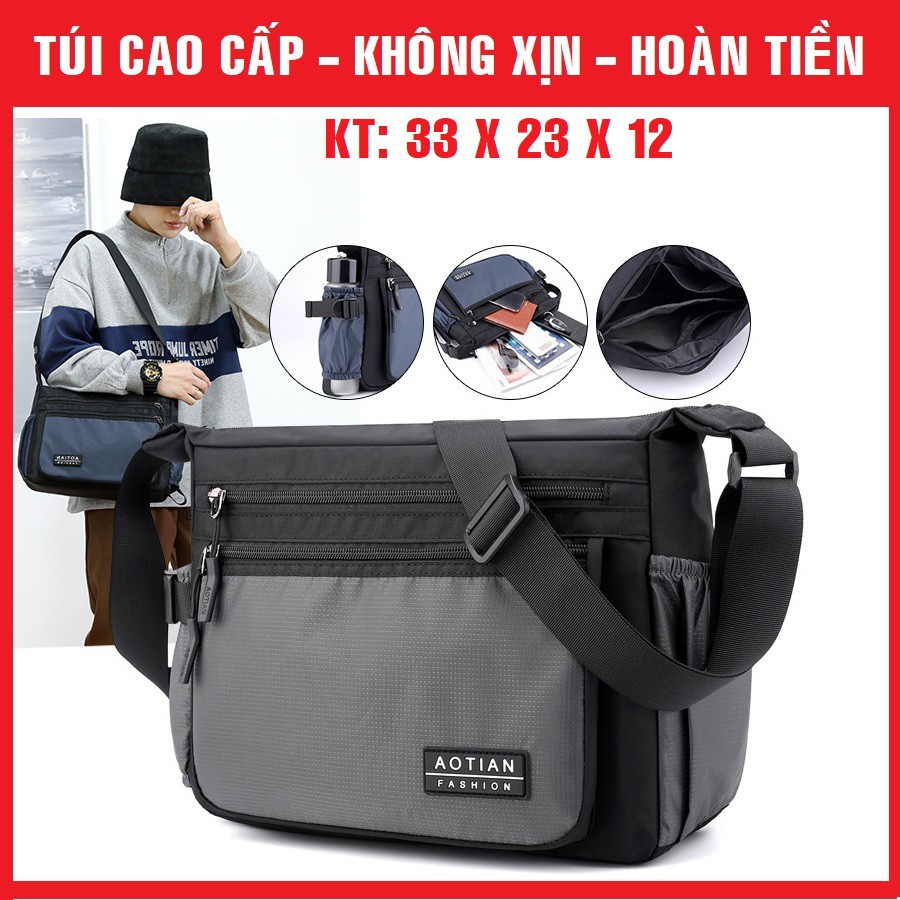 Túi đeo chéo nam, vải Oxford chống thấm nước cao cấp, thiết kế hiện đại, kích thước lớn, nhiều ngăn thoải mái đựng đồ