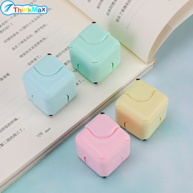 Thinkmax Rubik's Cube vuông lốc xoáy đầu ngón tay con quay/xúc xắc hình vuông ngón tay con quay/giải nén Rubik's Cube ngón tay đồ chơi