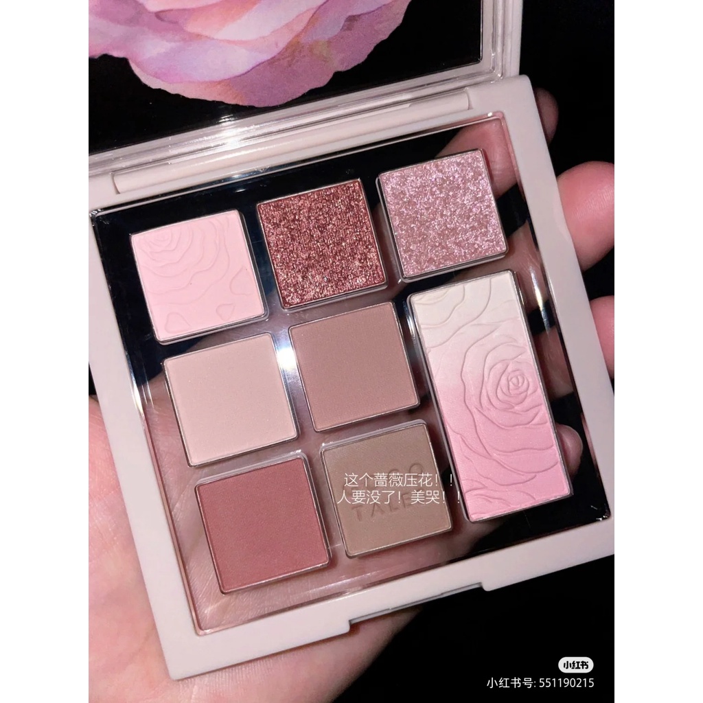 Bảng Phấn Mắt 8 Ô GOGO TALES Clouds Rose Flower Dreams GT364 - GOGOTALES