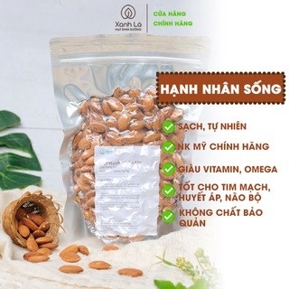 Hạt hạnh nhân Olam sống Xanh Lá đã tách vỏ loại A nhập khẩu Mỹ làm sữa hạt/ăn kiêng/giảm cân