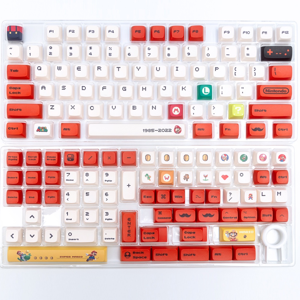144 Phím Mario Keycaps XDA Proifile Anime PBT Dye Sub Bàn phím cơ học Keycap