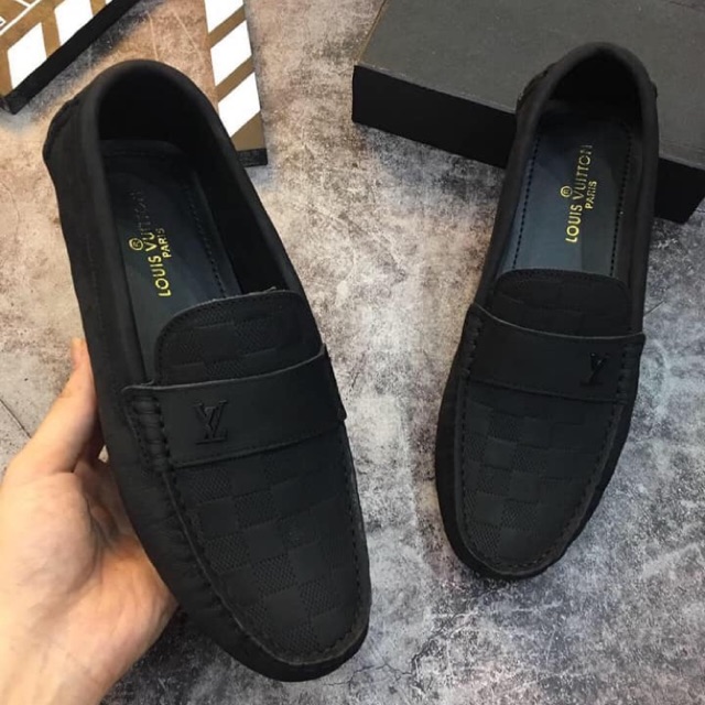 [ Thời trang cao cấp ] Giày lười vân da Louis Vuitton siêu cấp