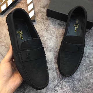 [ Thời trang cao cấp ] Giày lười vân da Louis Vuitton siêu cấp