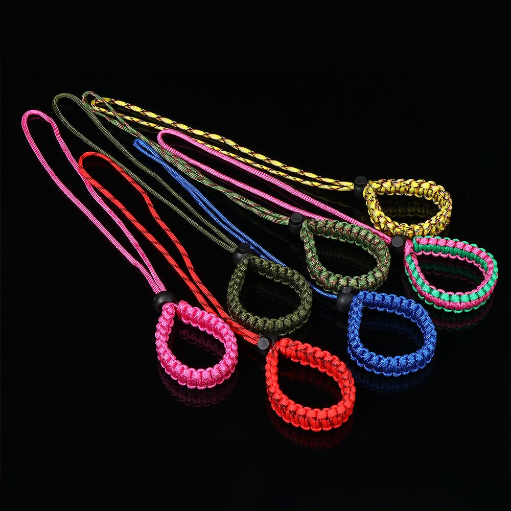 Vòng đeo cổ tay dây bện gắn máy ảnh kỹ thuật số thủ công/ đèn pin chụp ảnh sinh tồn khẩn cấp