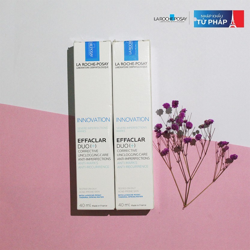 Kem giảm mụn ngăn ngừa vết thâm và ngừa mụn tái phát Effaclar Duo+ 40ml