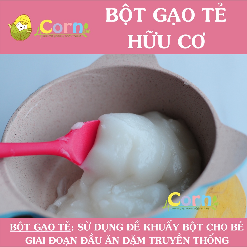 Bột gạo tẻ/nếp hữu cơ Floating Lotus - Cho bé 5m+