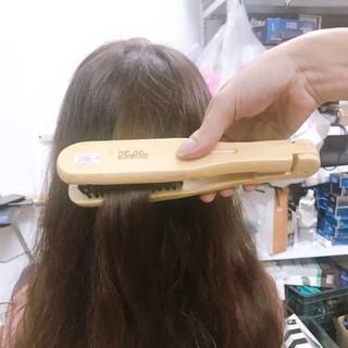 Lược kẹp gỗ tóc duỗi ép