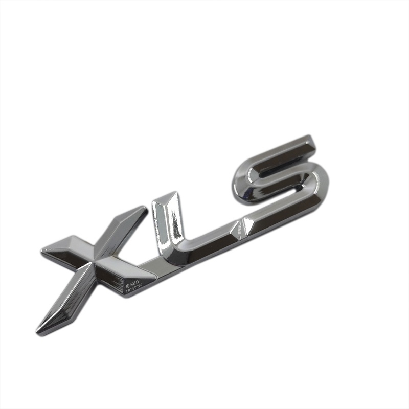 1 x Miếng Dán Kim Loại Hình Chữ XLS Dùng Trang Trí Nắp Sau Xe Hơi Độc Đáo