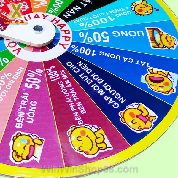 Vòng quay ăn nhậu happy, Vòng quay vui chơi ăn nhậu uống bia dành cho các buổi tiệc tùng cực vui nhộn - Winz.vn