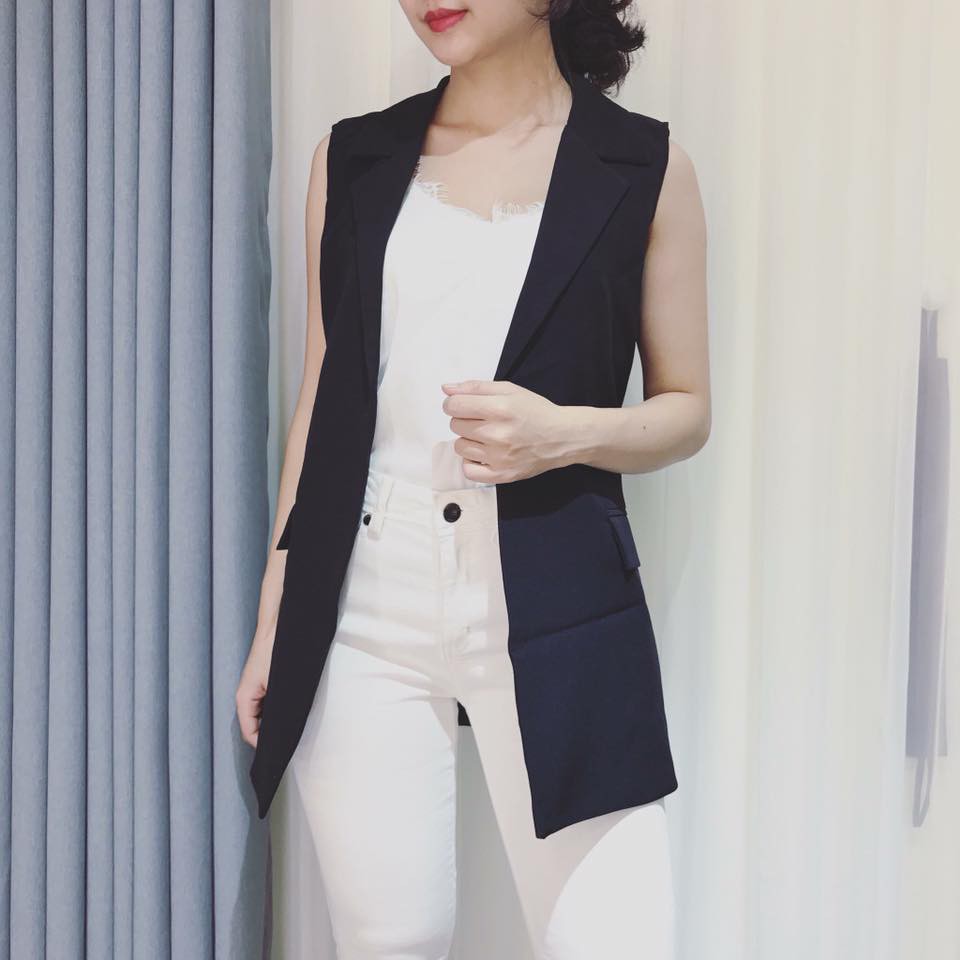 Blazer sát nách thắt đai