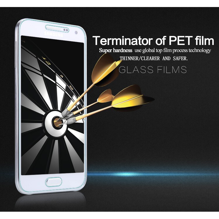 Tấm dán kính cường lực Samsung Galaxy E5 E500, E7  hiệu Glass Pro - Không full màn hình