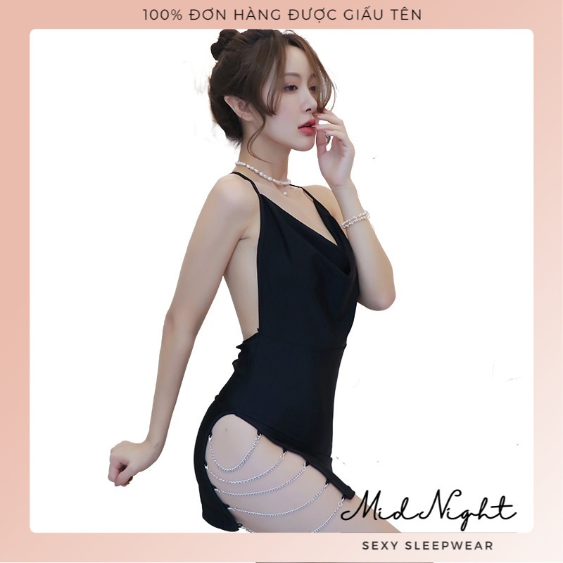 Váy Ngủ Sexy Gợi Cảm Cho Nữ Phong Cách Luxury - Đồ Lót Quyến Rũ Chất Liệu Ren Xuyên Thấu Khiêu Gợi Mid Night Sexy | BigBuy360 - bigbuy360.vn