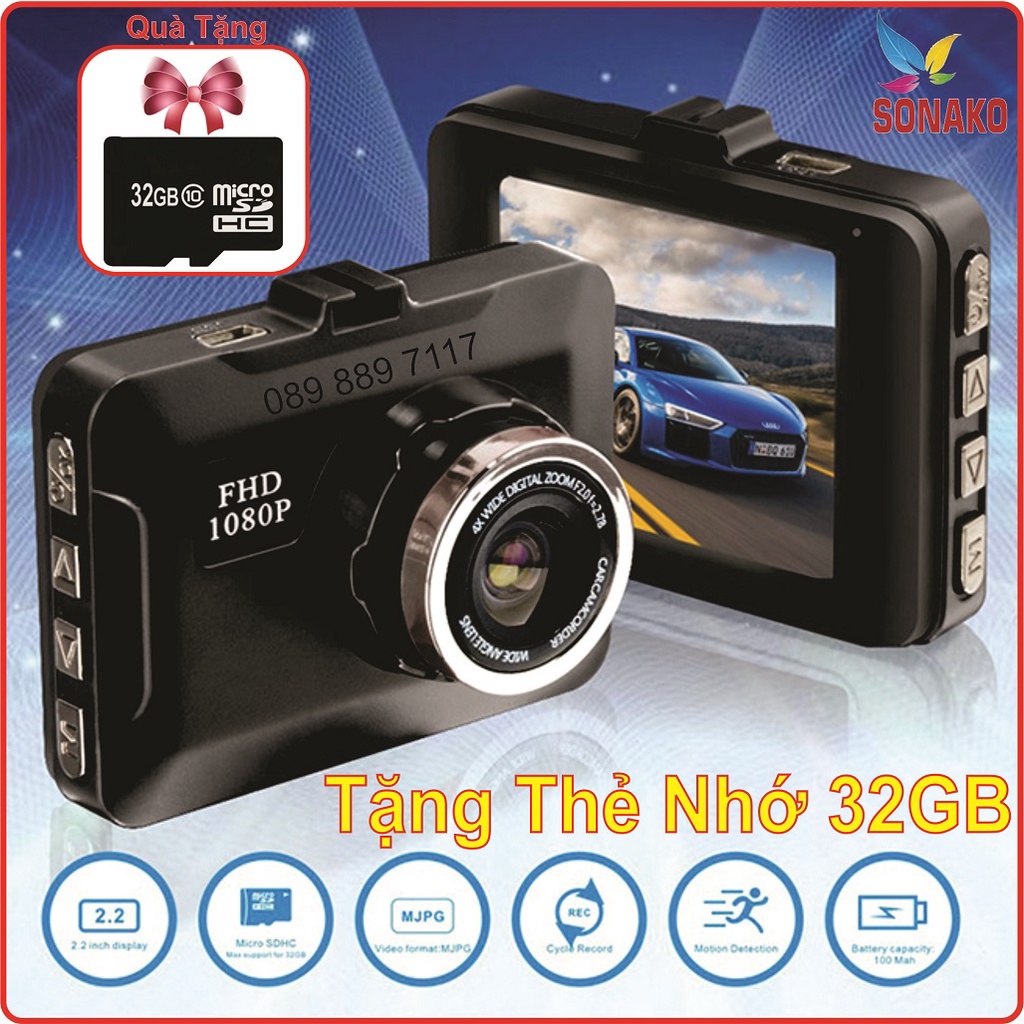 Camera Hành Trình Ô Tô Góc Rộng Full HD- Sonako