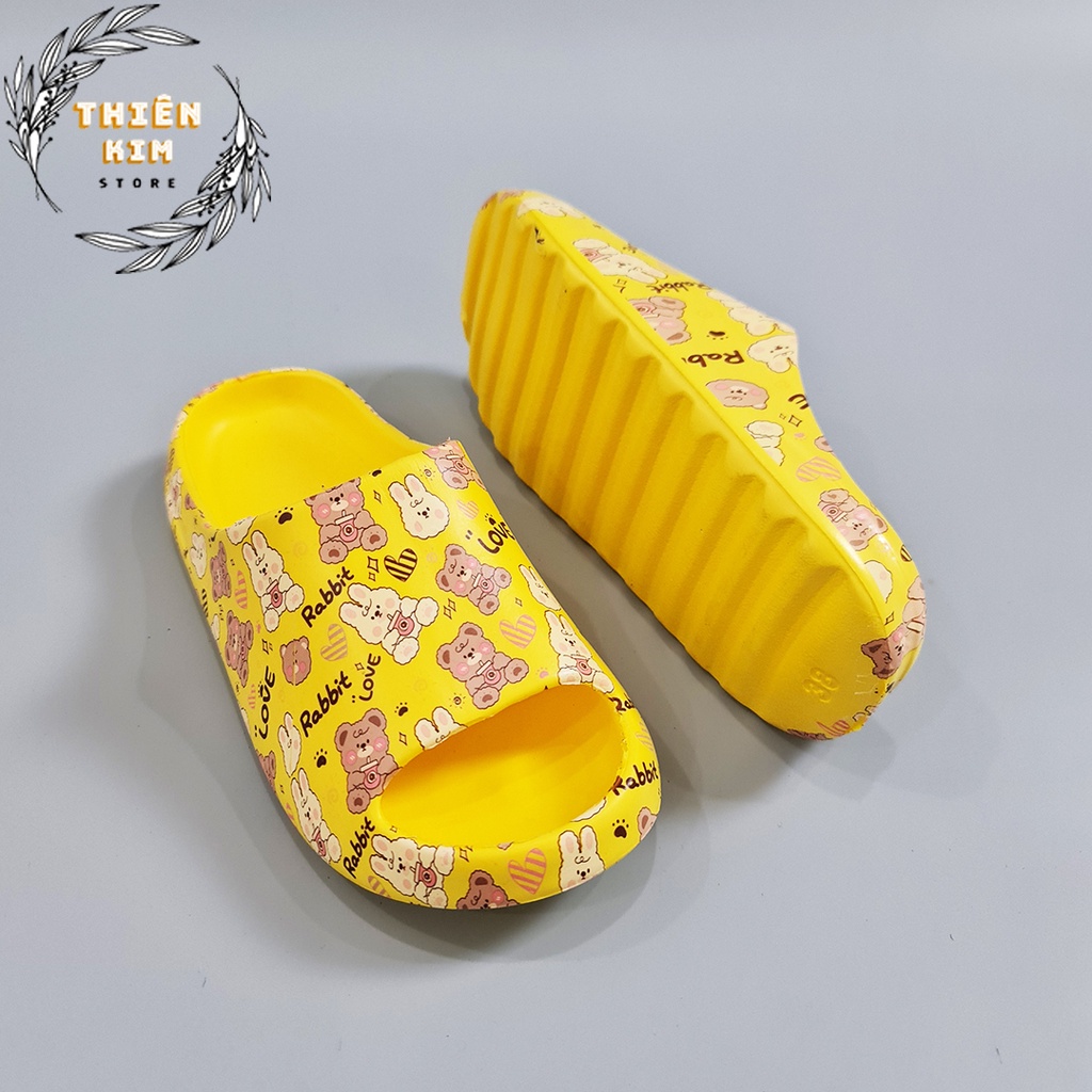 Dép bánh mì nữ đúc nguyên khối êm chân,hoạt hình dễ thương thời trang BM+320