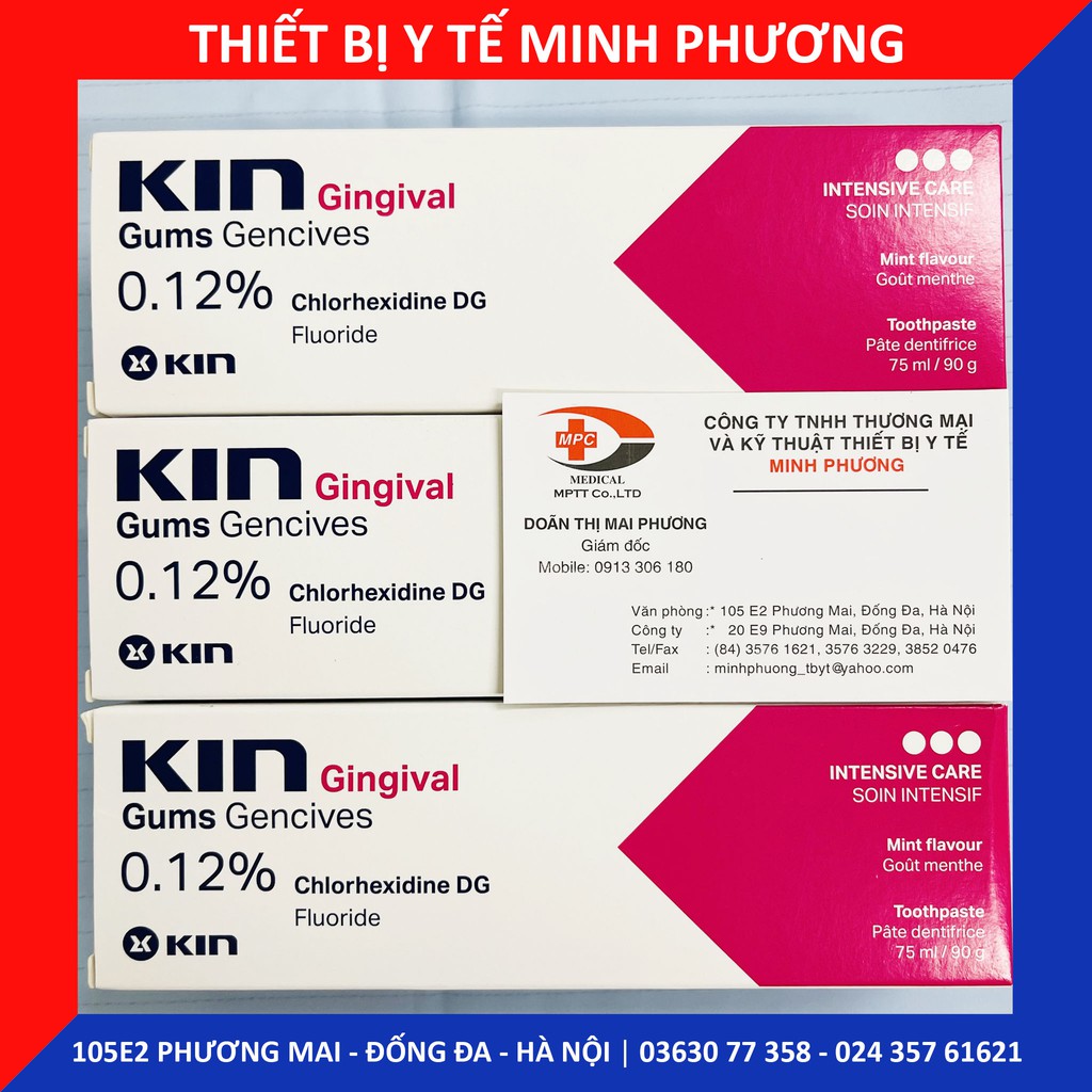 Kem đánh răng KIN GINGIVAL COMPLEX ngăn ngừa các bệnh cấp tính về nha chu