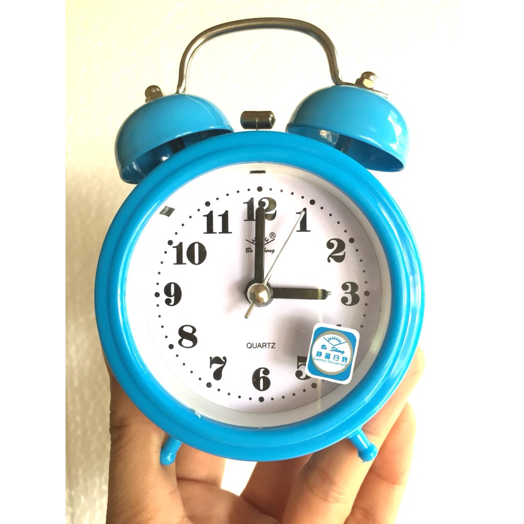 Đồng hồ báo thức để bàn mini 2832 (màu xanh)