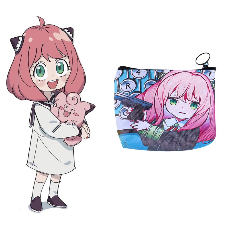 Ví Đựng Tiền Họa Tiết Hoạt Hình Anime Spy X Family Penny Anya Yor Forger Cho Học Sinh