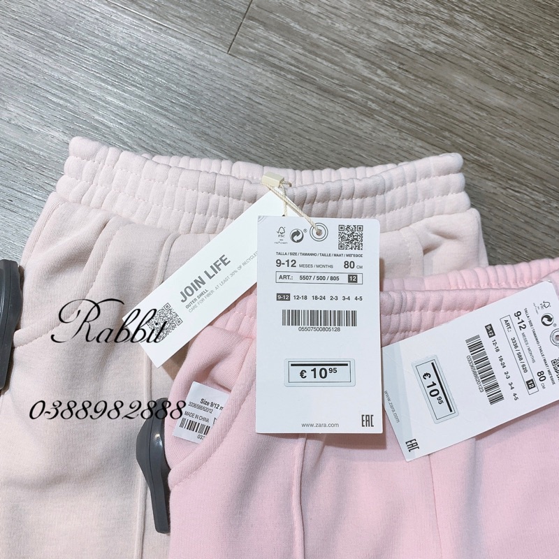 Quần nỉ lót lông Zara