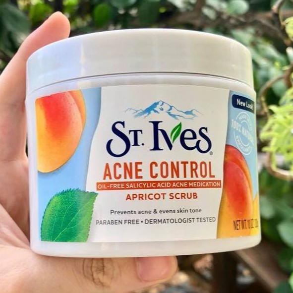 Kem Tẩy Da Chết St. Ives Acne Control Apricot Scrub body