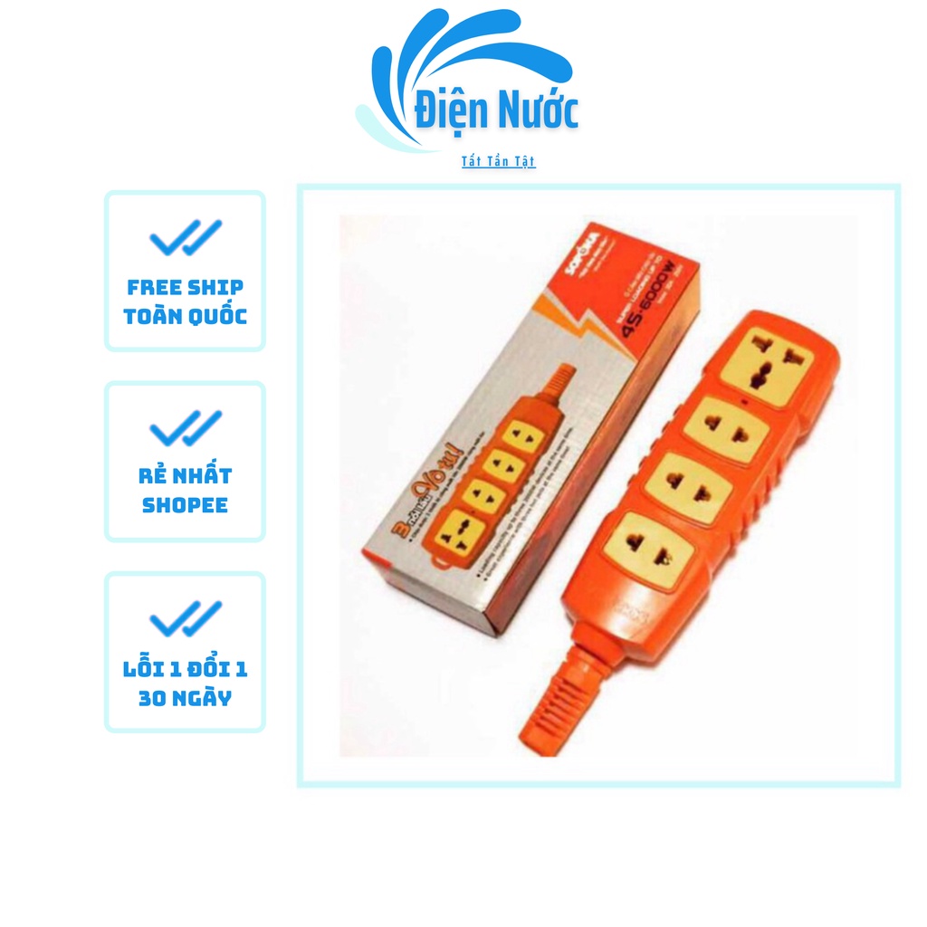Ổ Cắm Điện Lõi Sứ Sopoka Chịu Nhiệt, Chống Cháy Lên Tới 1300 độ C 3024