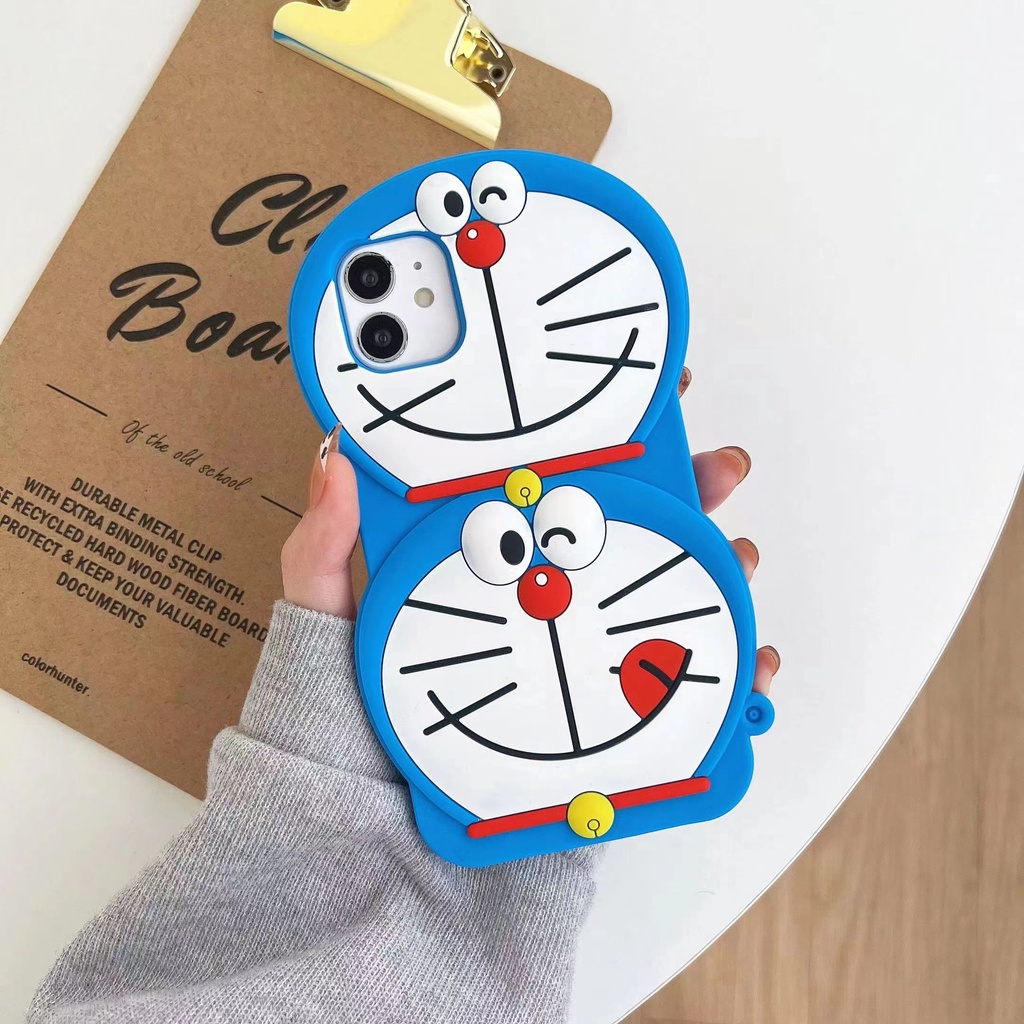 Ốp Điện Thoại Silicon In Hình Doraemon Hoạt Hình Cho iphone 13 12 11 pro Max i6 6s 7 8 Plus X XR XS Max