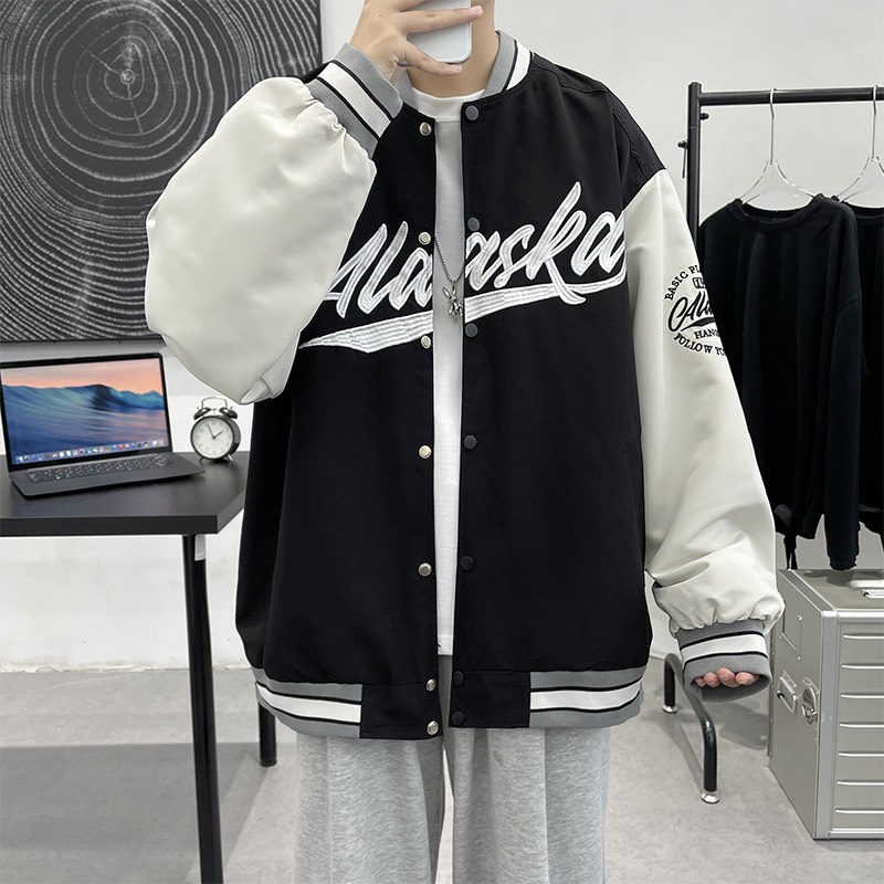Áo Khoác Bomber 2 Lớp Chất Dù Form Rộng Alaska Áo Khoác Nam Nữ Unisex Phong Cách Hàn Quốc - Hazo