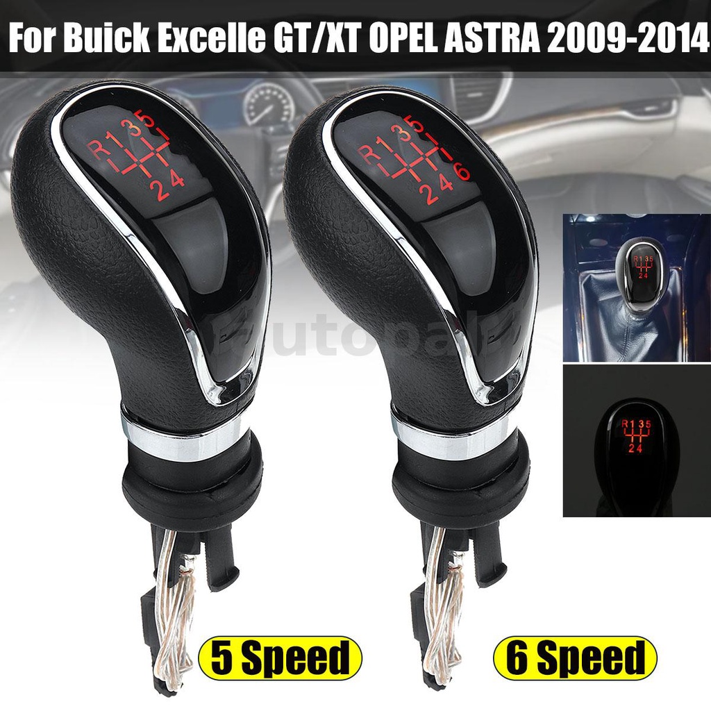 Tay Nắm Cần Số 5 / 6 Tốc Độ Có Đèn LED Cho Buick Excelle GT / XT OPEL ASTRA 2009-2014
