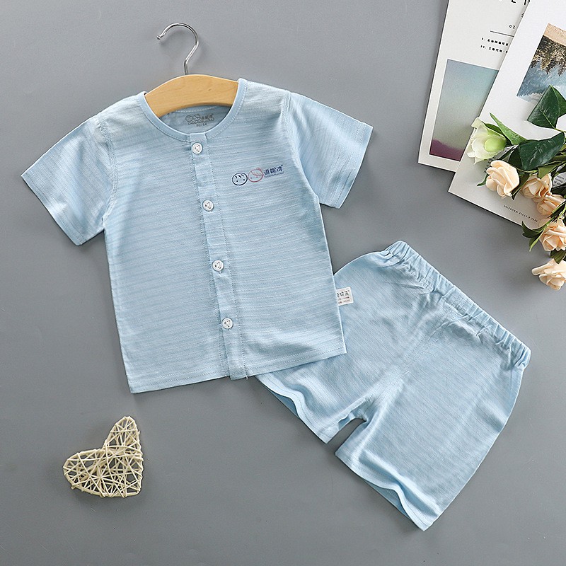 Bộ Cotton Lạnh Mùa Hè Cho Bé Trai Và Bé Gái( hàng cao cấp xuất khẩu hàn )