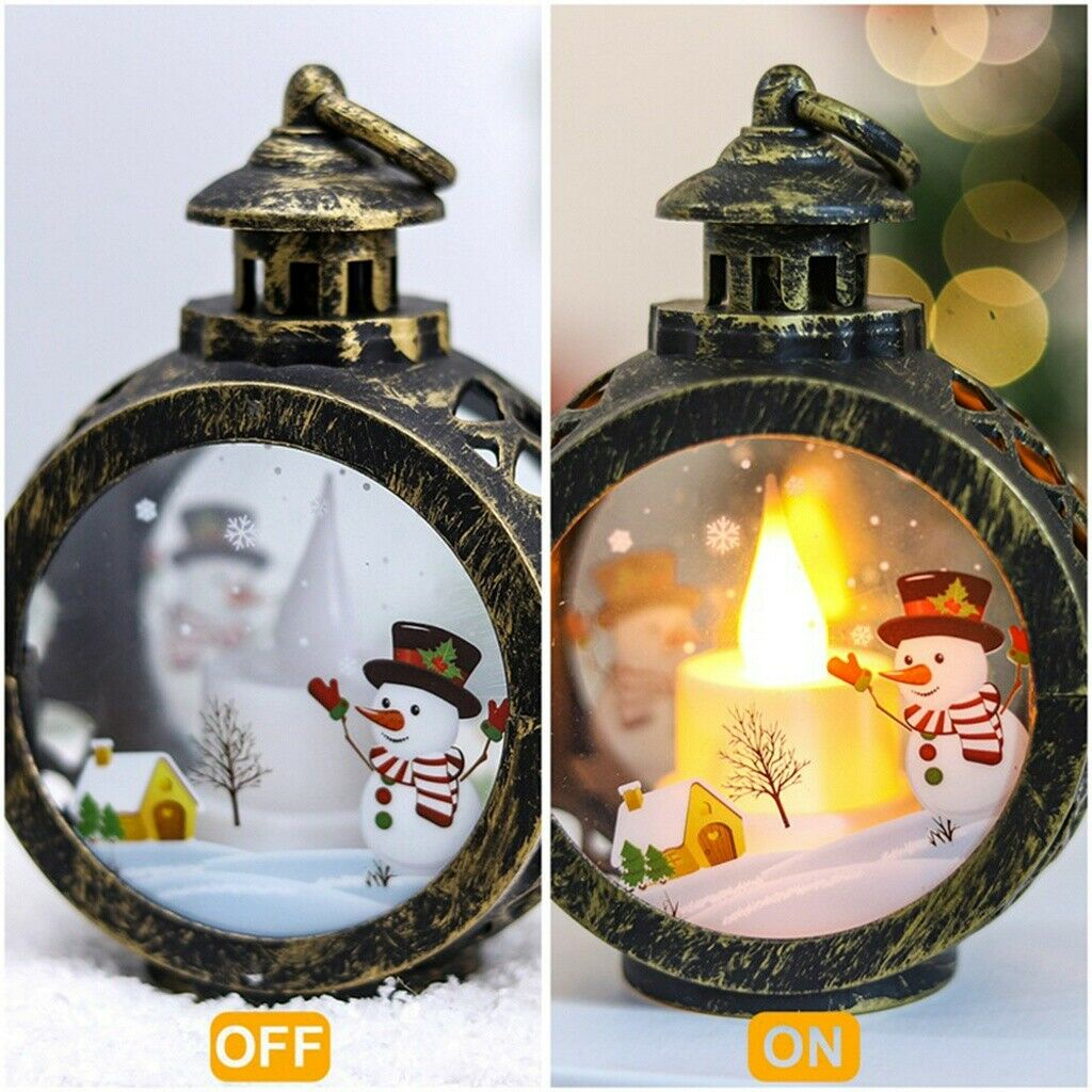 Đèn LED Hình Tròn Nhỏ Bằng Kính Phong Cách Giáng Sinh Trang Trí Cửa Sổ
