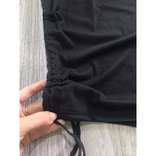 VÁY ĐEN XẺ NGỰC RÚT BÊN HÔNG