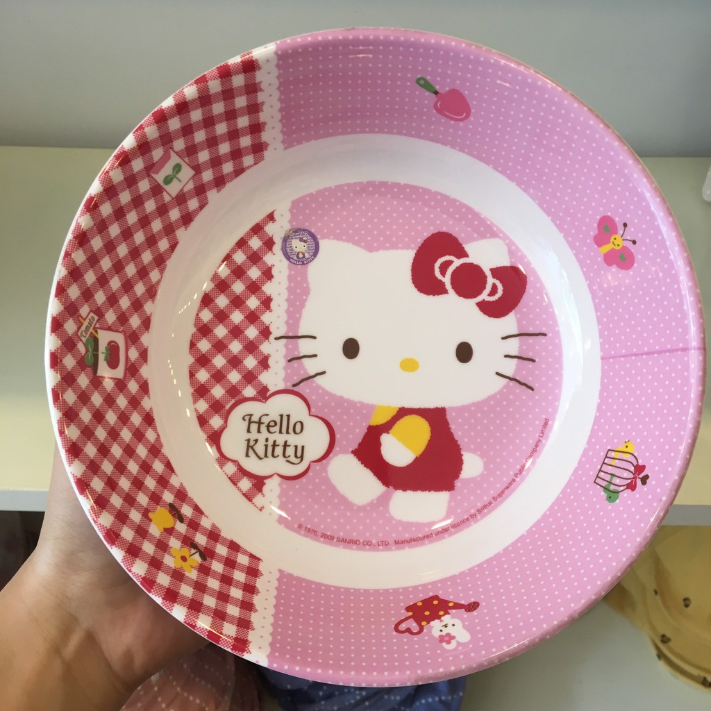 Bát tròn miệng rộng 19cm Hello Kitty, Doremon Srithai Superware Thailand