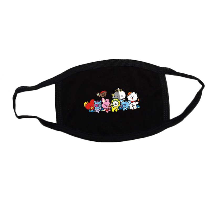 Khẩu trang cotton chống sương mù in họa tiết BTS | BigBuy360 - bigbuy360.vn
