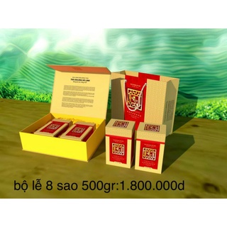 Trà olong Hà Linh hộp lễ 8 sao 500gr