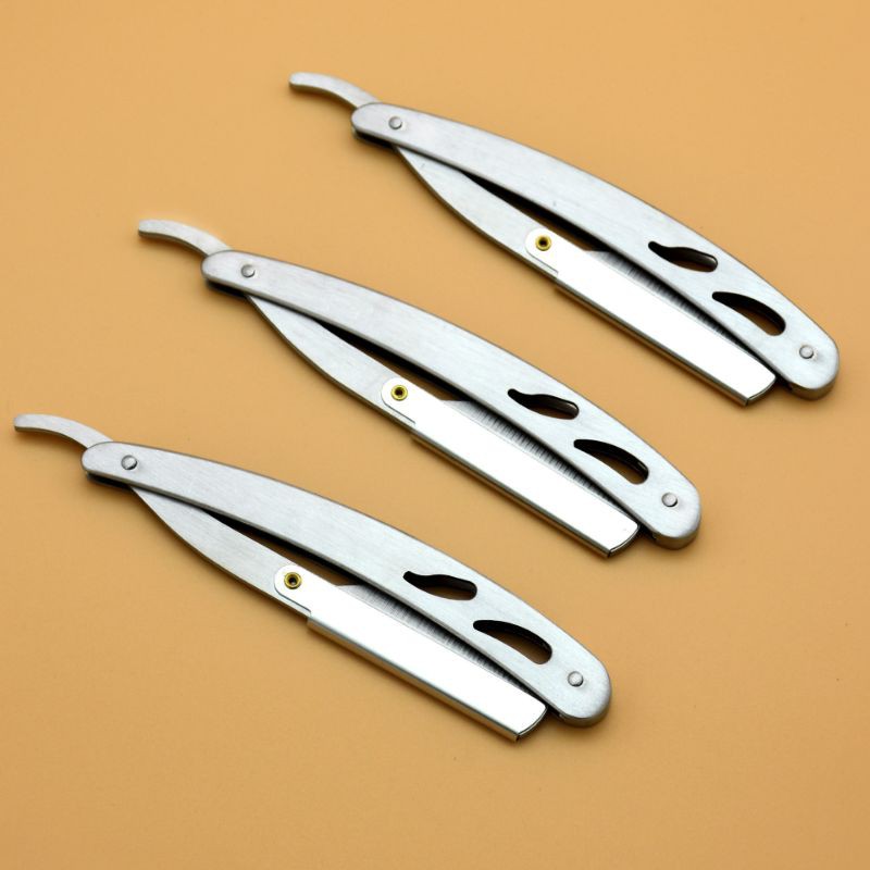 Dao cạo râu cán thép barber