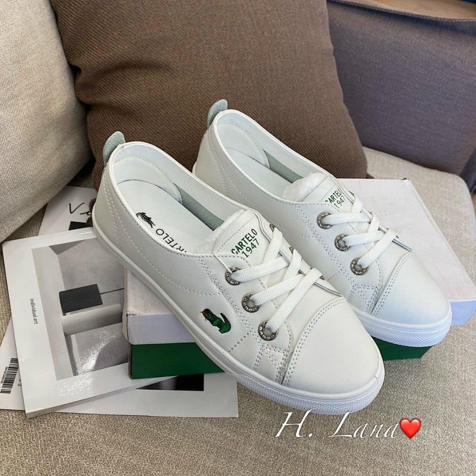 GIÀY SLIP ON THÊU CÁ SẤU HÀNG VỠ BOX