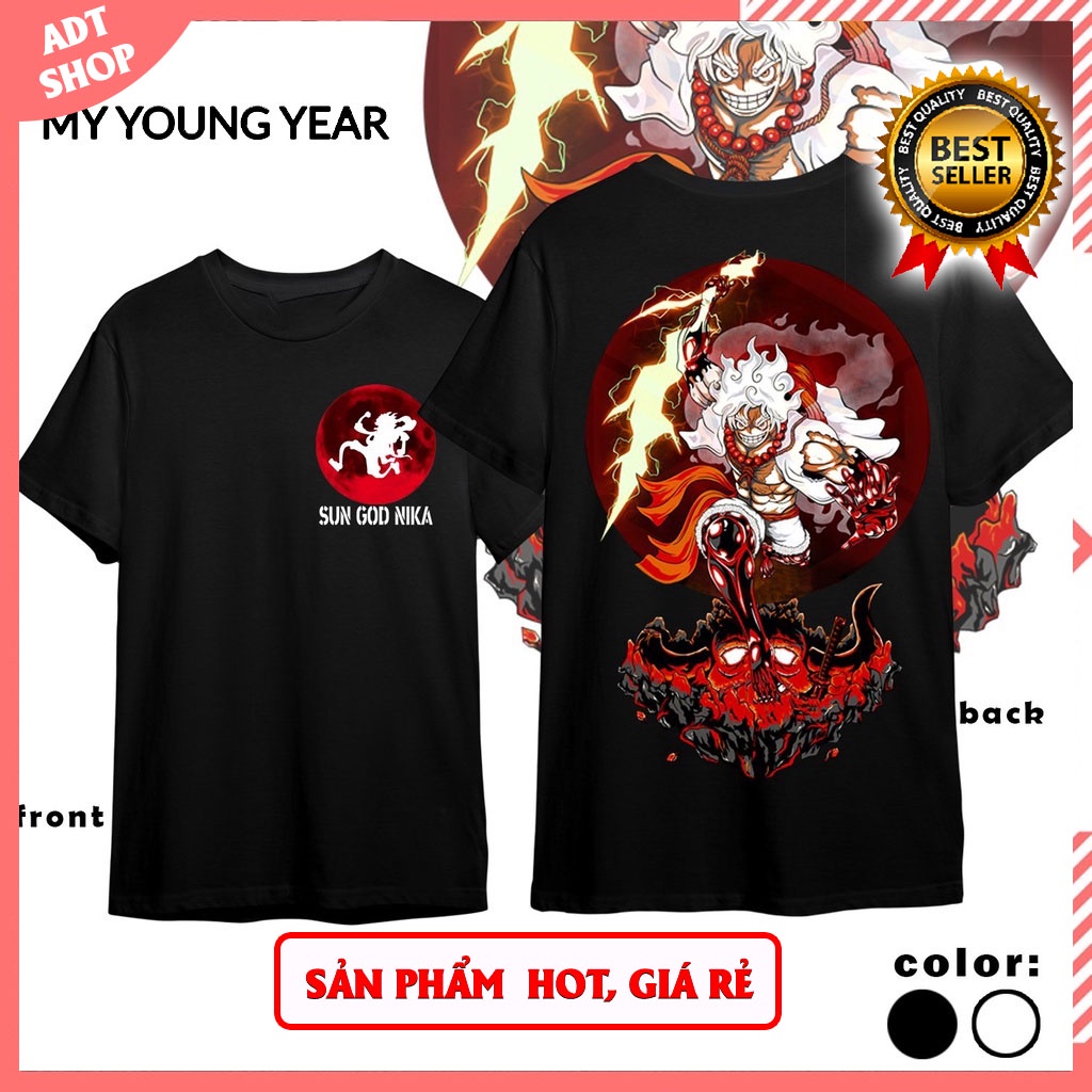 Áo thun in hình Anime Gear 5 Luffy One Piece độc đẹp giá rẻ