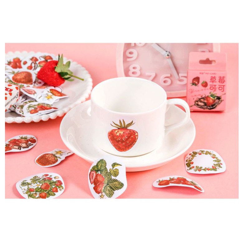 Bộ 45 Sticker Dâu Tây Đáng Yêu E113