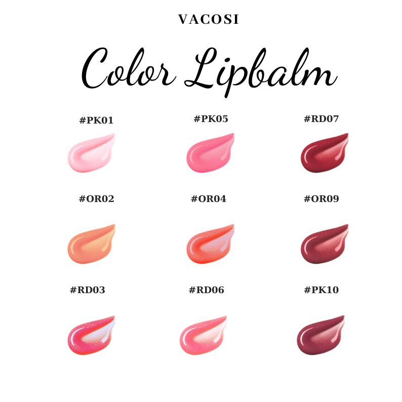 Son dưỡng VACOSI Color Lip Balm 3g