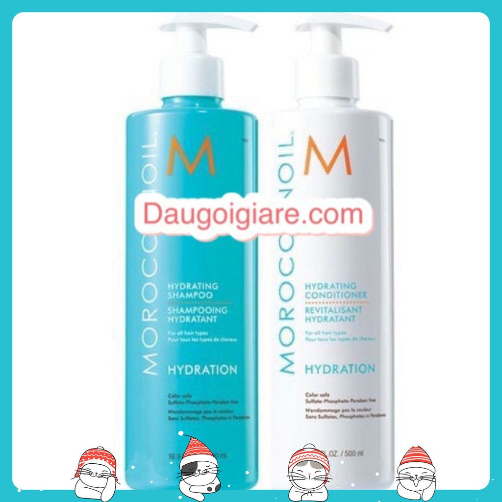 [Mã SKAMLTSM9 giảm 10% đơn 99K] DẦU GỘI XẢ DƯỠNG ẨM MOROCCANOIL HYDRATION 500ML CHÍNH HÃNG