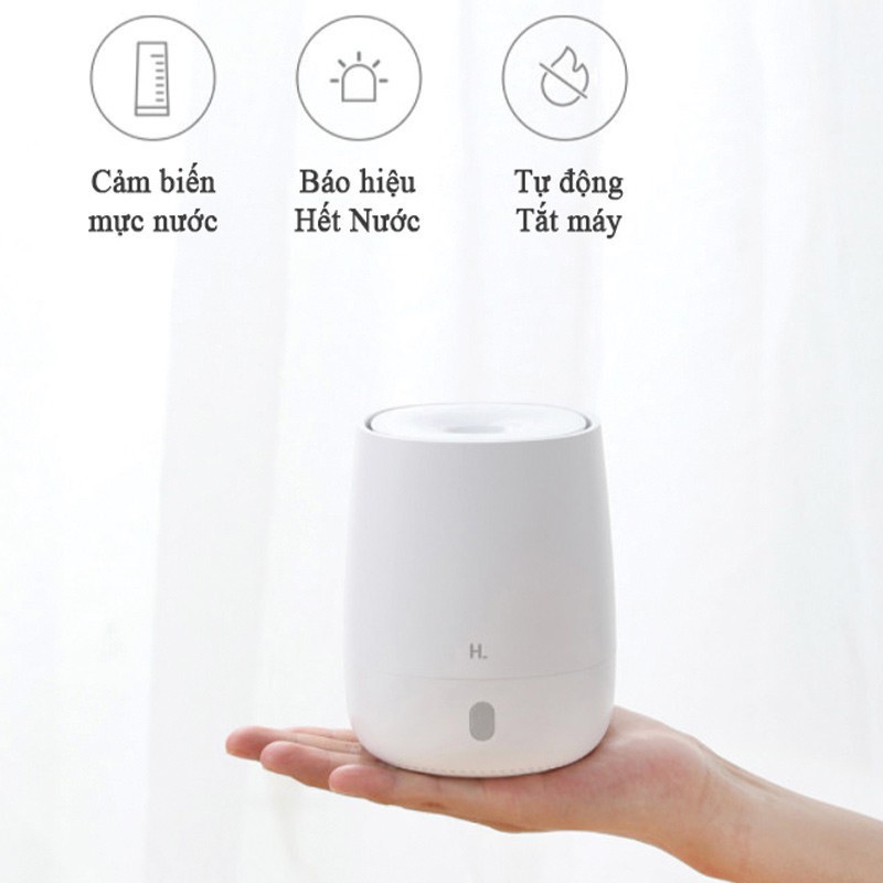 Máy khuếch tán tinh dầu, tạo ẩm siêu âm kiêm đèn ngủ Happly Life 120ml HL-EOD01 cắm điện USB 5V - Minh Tín Shop