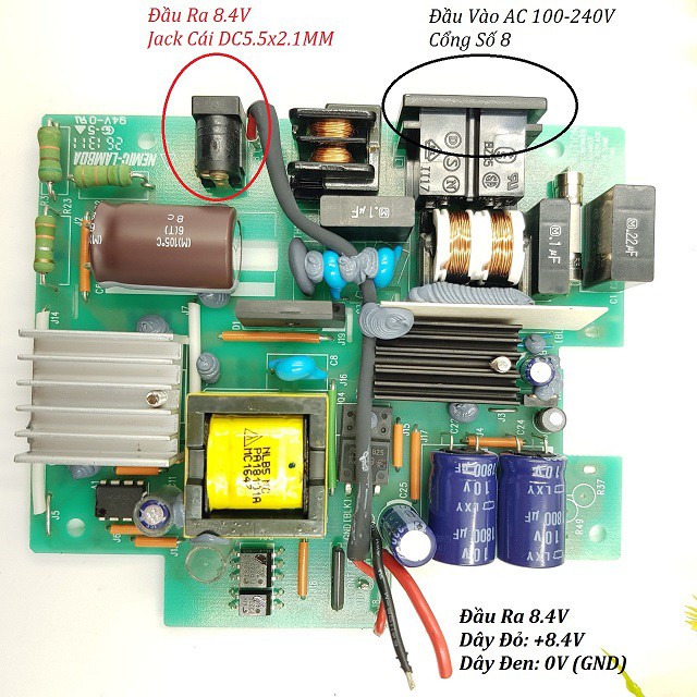 Nguồn Không Vỏ 8.4V3A💚💚Nguồn 8V3A💚💚Nguồn Lọc Nhiễu 8.4V