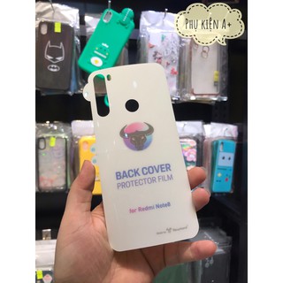 Miếng dán PPF cho Xiaomi Redmi Note 8 và Redmi Note 8 Pro chống trầy mặt lưng