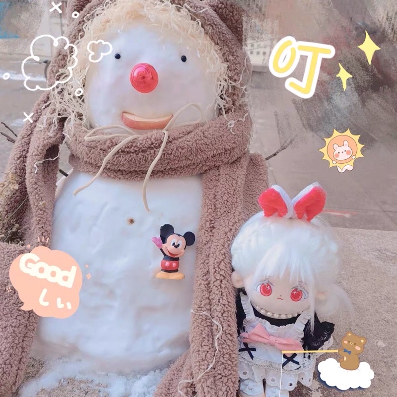 Doll 20cm Thỏ Tuyết Siro Doll Không Thuộc Tính