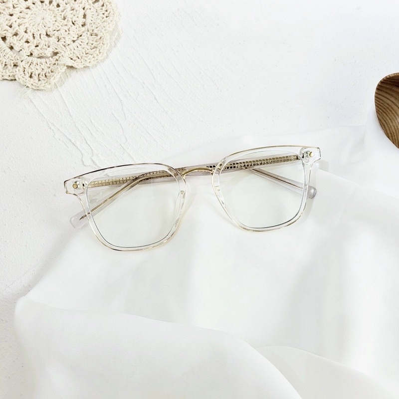 Kính giả cận, Gọng kính cận cao cấp 2139 lõi thép dáng vuông nam nữ Jolie eyewear