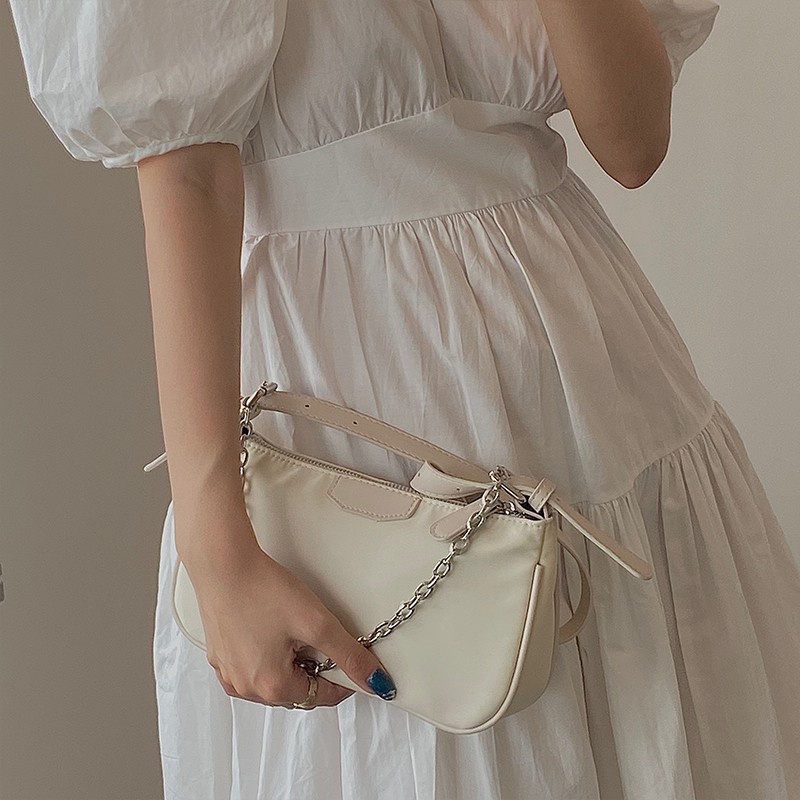 Túi xách đeo vai màu trơn đơn giản thời trang cho nữ IELGY