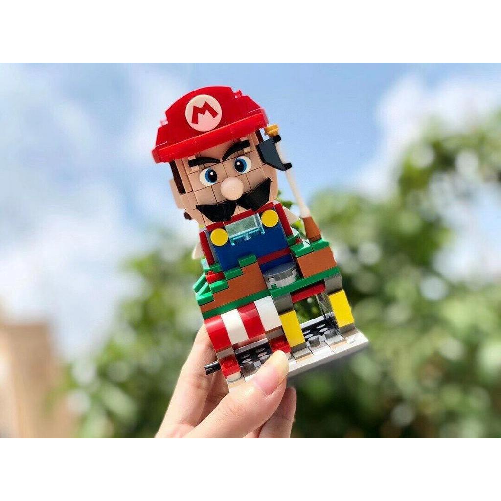 Đồ chơi lắp ráp kiểu Lego cho bé trai bé gái Mẫu Cửa hàng Mario Chất liệu nhựa ABS cao cấp
